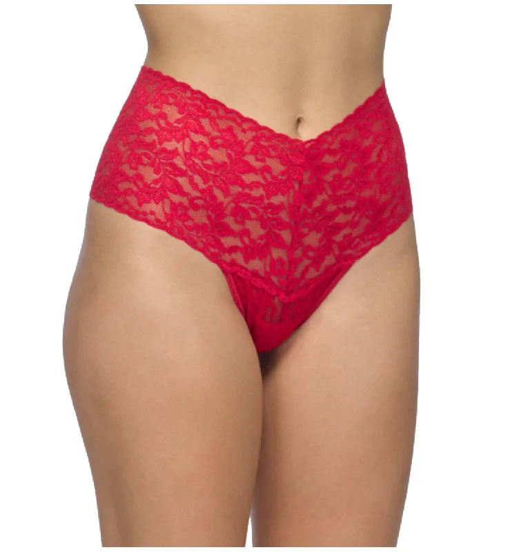 Hanky Panky Retro Lace Thong (9K1926P) - Red